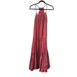 FRYE X Anthropologie 100% Cotton tieired halter dress XS Boho cottagecore